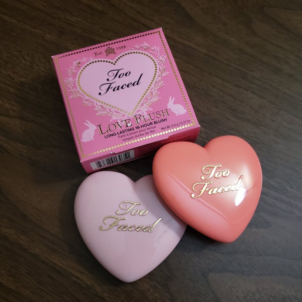 Too Faced Love Flush blush rare (lot of 2) Funfetti Love Hangover